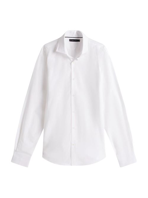 Camicia bianca in misto lino Tommy Hilfiger | MW0MW38733YCF
